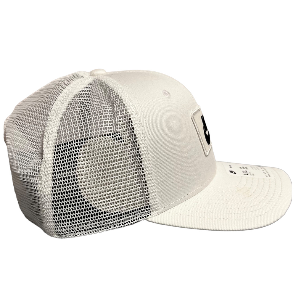 Nike Just Do it Unisex Rise Snapback Trucker Cap Hat White Black FV5543 100 S/M - Picture 2 of 5